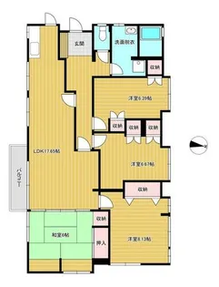エクシール祇園【2号室】の間取り