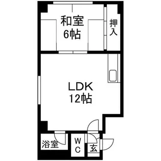 北海道札幌市白石区本郷通9丁目南【マンション】の間取り