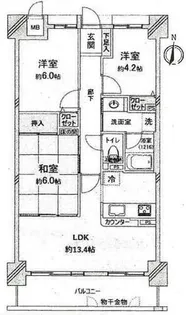 グランドメゾン伏見桃山【7階】の間取り