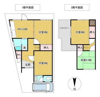 大阪府羽曳野市恵我之荘6丁目【一戸建】の間取り