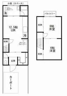 京都府京都市北区大宮中林町【一戸建】の間取り