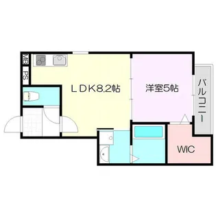 大阪府東大阪市森河内東1丁目【アパート】の間取り