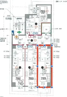 京都府京都市右京区西院南高田町【マンション】の間取り