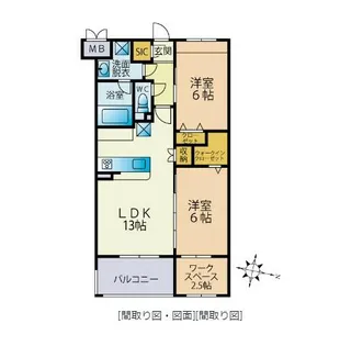 パストラル【3階】の間取り