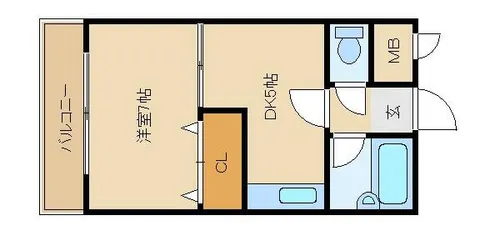 ロイヤルエレガント【216号室】の間取り