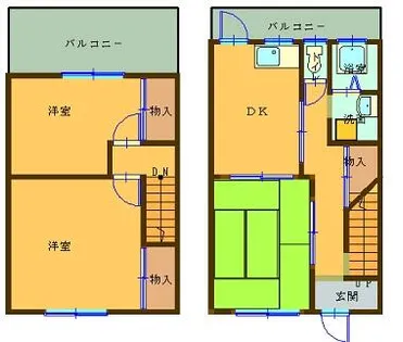 兵庫県明石市魚住町清水【アパート】の間取り