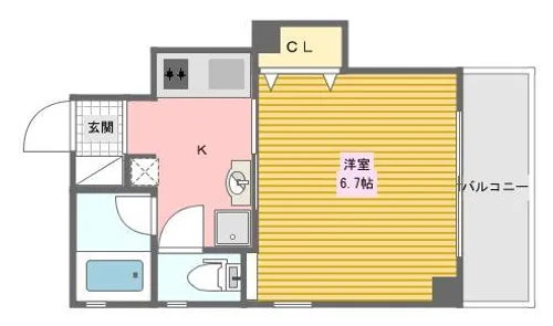 スミエール弐番館【301号室】の間取り