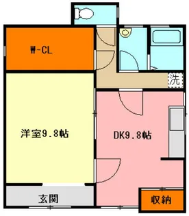 福岡県田川市桜町【一戸建】の間取り