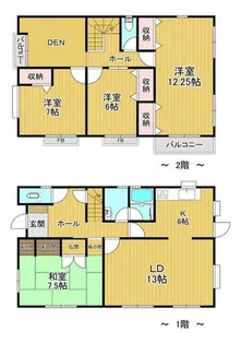 愛知県あま市篠田南大門【一戸建】の間取り