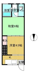 南野ハイツ【207号室】の間取り