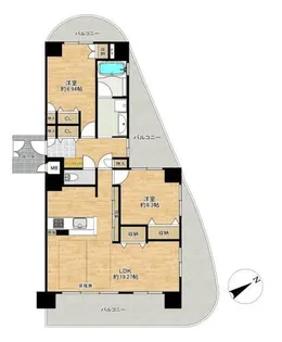 ネバーランド北梅田【6階】の間取り