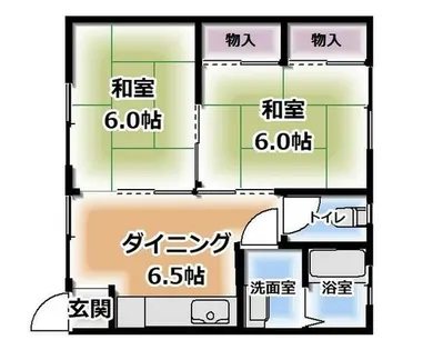 兵庫県宍粟市山崎町須賀沢【アパート】の間取り