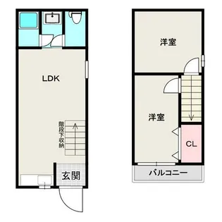 大阪府寝屋川市御幸東町【一戸建】の間取り