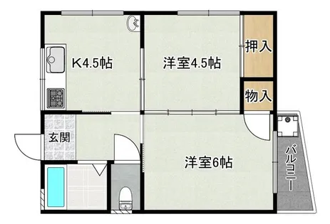 リリーピア【2階】の間取り