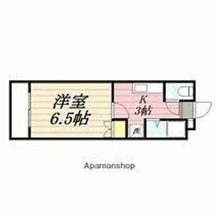 プレアール唐原【0508号室】の間取り