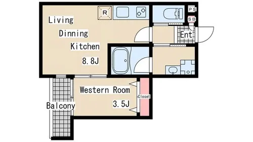 ALEGRIA長田蓮宮通【3階】の間取り