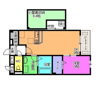 グランツ・ブルⅠ【2階】の間取り