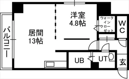 セルベッサ札幌レジデンス【6階】の間取り