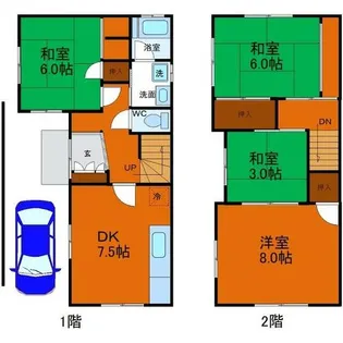 和歌山県和歌山市有本【一戸建】の間取り