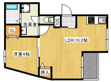 The Ropponmatsu【2階】の間取り