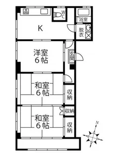 加西市殿原町 コーポハピネス【2号室】の間取り