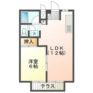 シティハイツ恭武【201号室】の間取り
