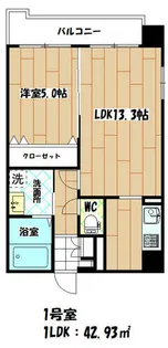 ノースステイツ西小倉【6階】の間取り