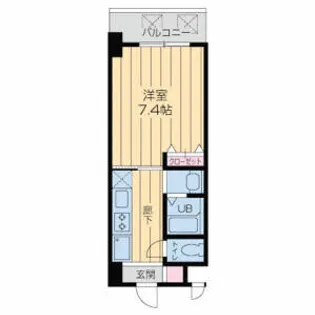 KDXレジデンス難波【0602号室】の間取り