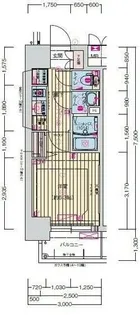 ララプレイス難波メティス【0901号室】の間取り