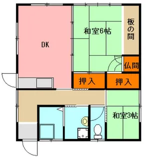 福岡県直方市大字山部【一戸建】の間取り