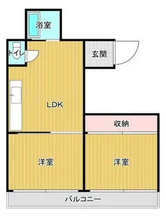 大阪府大阪市阿倍野区天王寺町北2丁目【マンション】の間取り