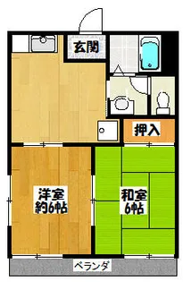 兵庫県三田市大原【アパート】の間取り