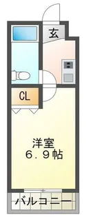 FLAT1 関口【15号室】の間取り