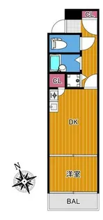 ライオンズマンション西新オレンジ通り【102号室】の間取り