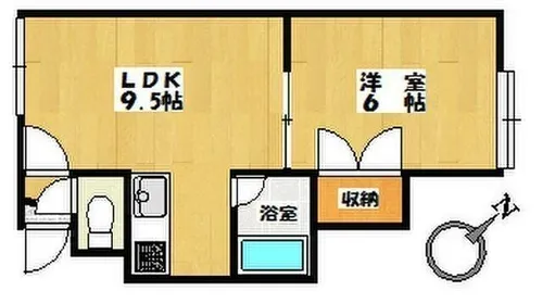 アークヒルズⅡ【105号室】の間取り