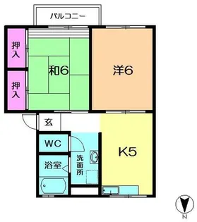 奈良県奈良市菅原東2丁目【アパート】の間取り