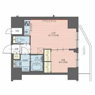 プレジオ永和EURO【1206号室】の間取り