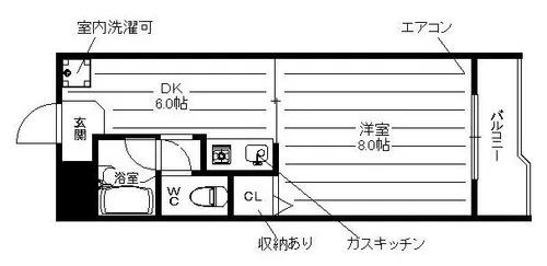 エクセル難波【905号室】の間取り