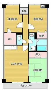クリエースト【5階】の間取り