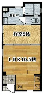 京都府京都市伏見区深草大門町【アパート】の間取り