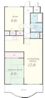 フローリッシュ北田【2階】の間取り
