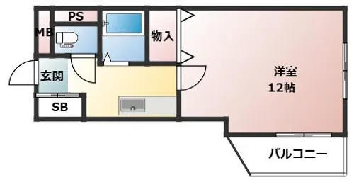 パンション園田【2階】の間取り