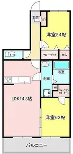 福岡県福岡市博多区三筑2丁目【マンション】の間取り