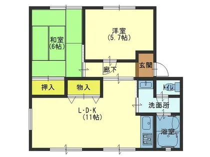 兵庫県高砂市神爪4丁目【アパート】の間取り