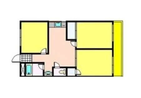 大阪府東大阪市新庄1丁目【マンション】の間取り