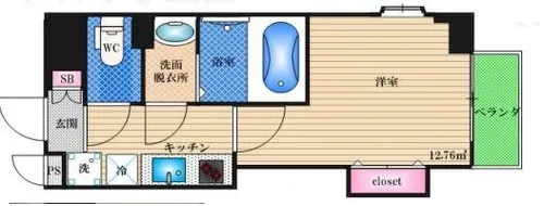 Luxe長田【207号室】の間取り