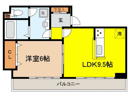 ホワイト御影石町【2階】の間取り