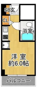 学園西カレッジハイツ【3階】の間取り