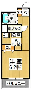 学園カレッジハイツ【5階】の間取り