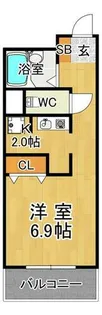 学園カレッジハイツ【5階】の間取り